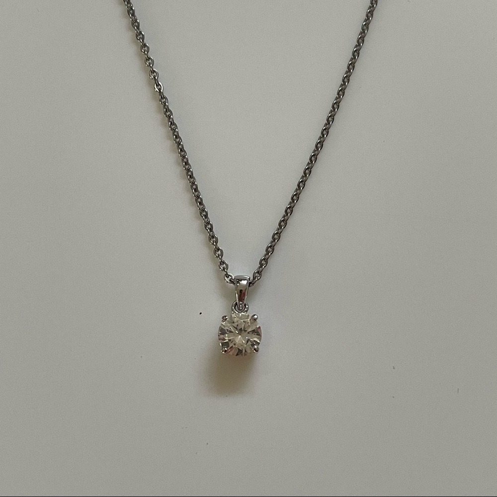 Beautiful 925 pendant on a stainless steel chain 20” Delicate and elegant silver